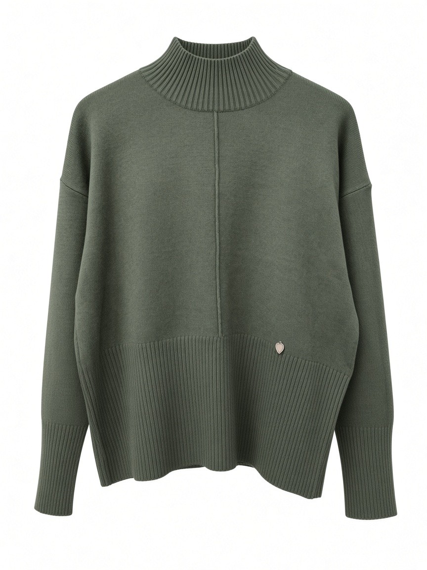 Dámsky rolák N.EVERY DAY GREEN MELANGE Zelená  s.WEAR 1
